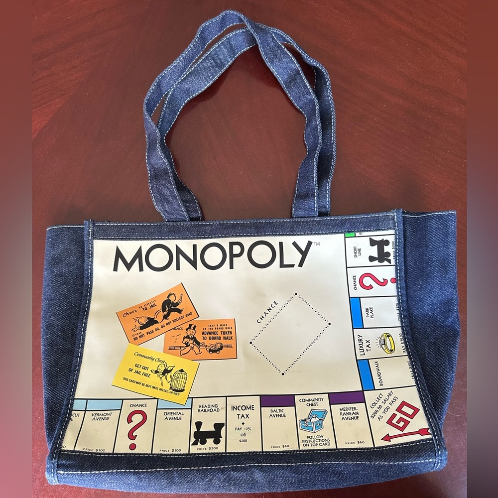 2003 Monopoly Denim Tote bag by Hasbro